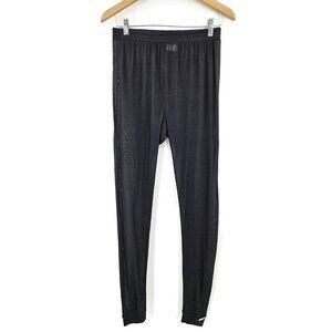 NWOT Thermasilk by Terramar Silk Base Layer Pants Womens L Black Sheer